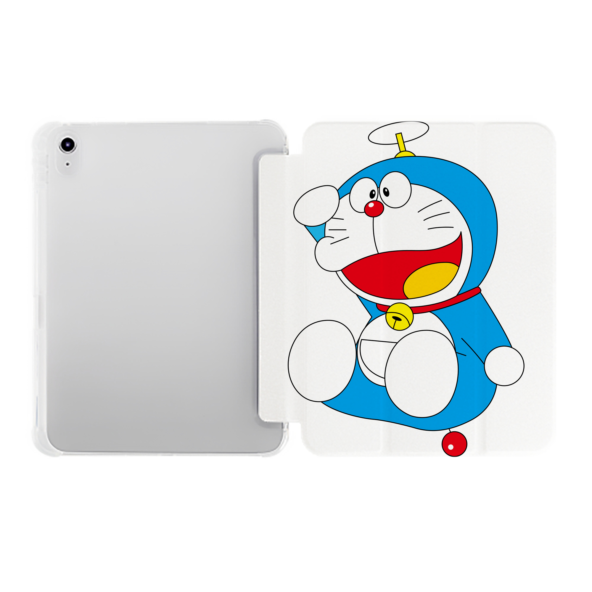 （画像用） ドラえもん Doraemon IPad ケース ペン収納付き 三つ折りスタンド PUレザー×シリコン 対応機種9.5/10.5/10.9インチ